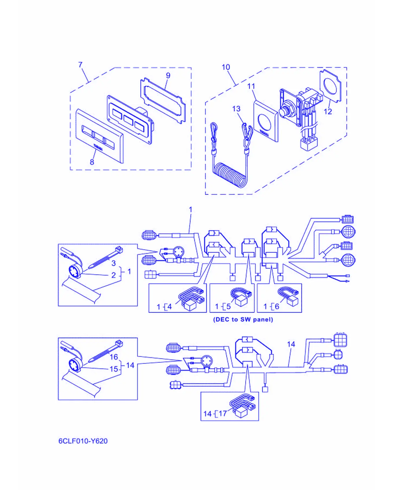 スイツチ & パネル 12 (EKS, トリプル)爆炸图
